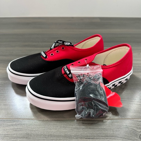 NEW Vans Authentic Kids’ Logo Pop Sneakers, Size 3 - Picture 4 of 7